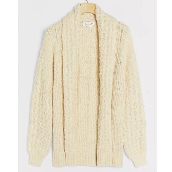 Anthropologie Rashida Ivory Longline Oversized Cardigan in Cream size XS - Picture 2 of 12